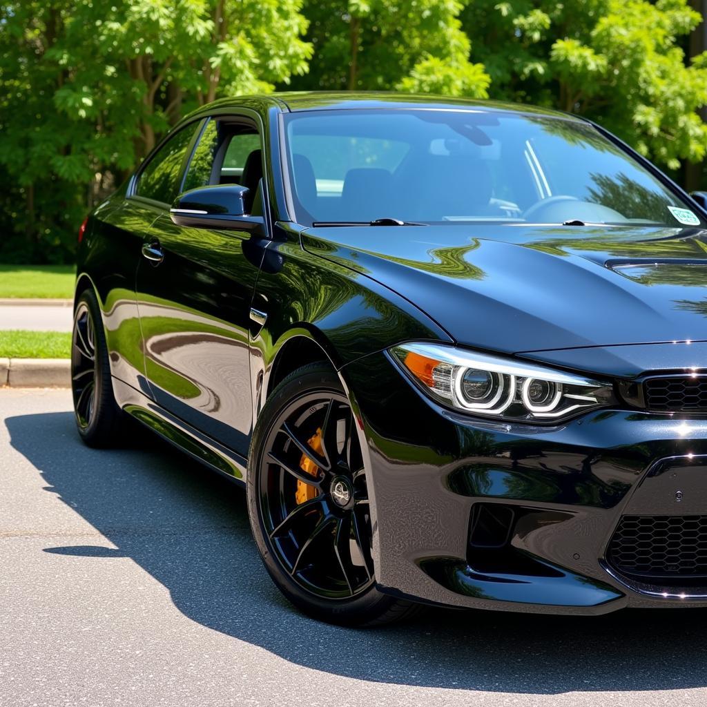 Exterior view of a car after a better vision detail and car spa treatment