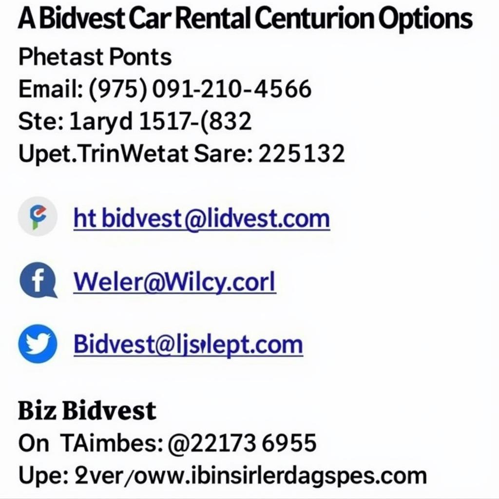 Bidvest Car Rental Centurion Contact Options