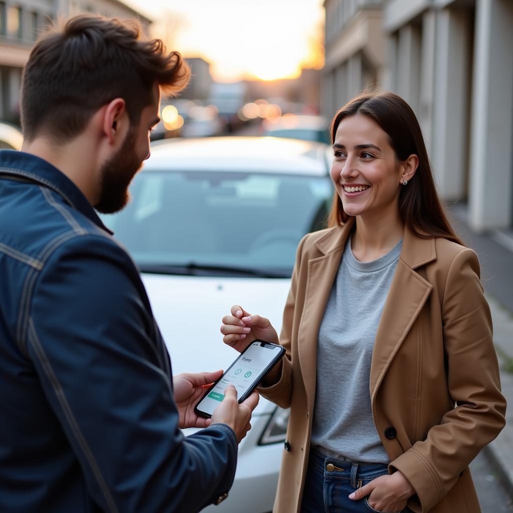 Buyer Verifying Car Details