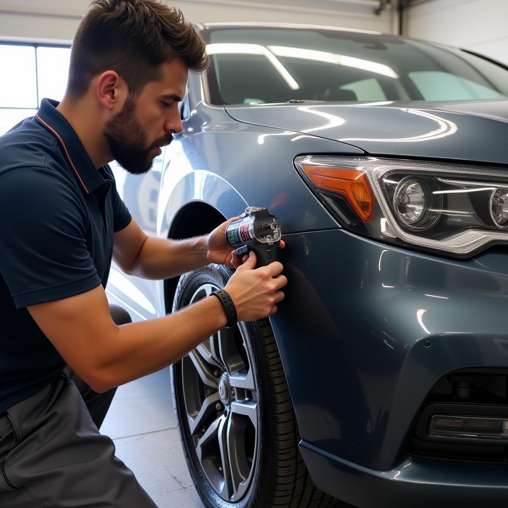 Applying Ceramic Coating to a Car in Cairns