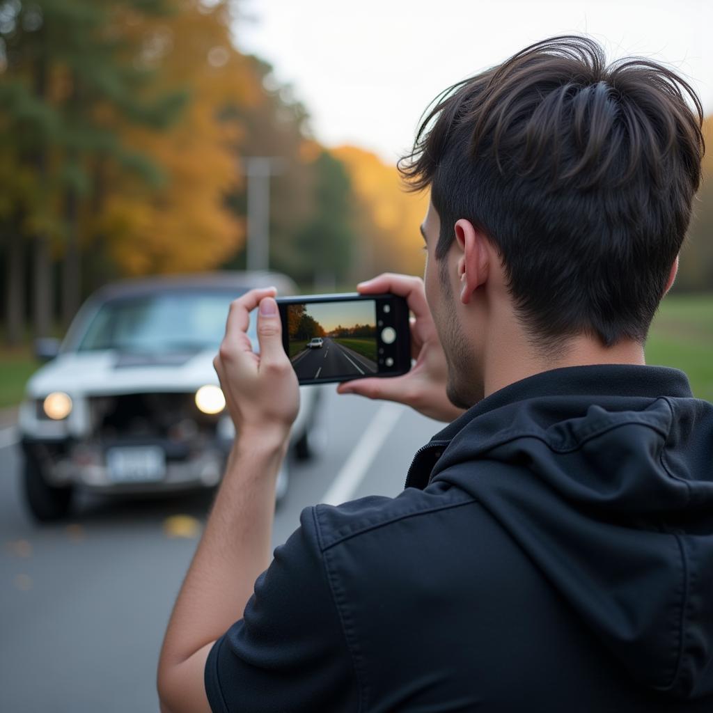 Documenting a car accident scene even with hazy memory