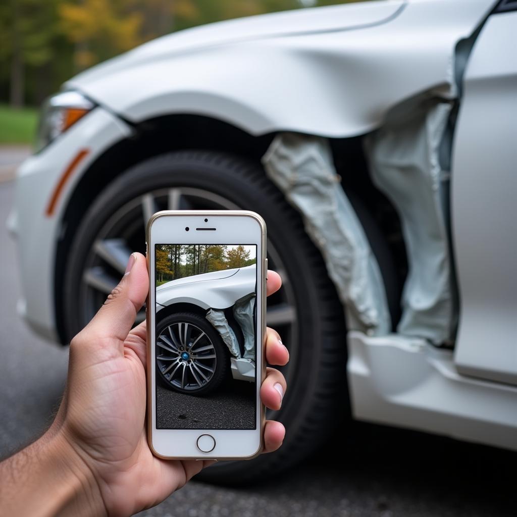 Car Accident Damage Documentation