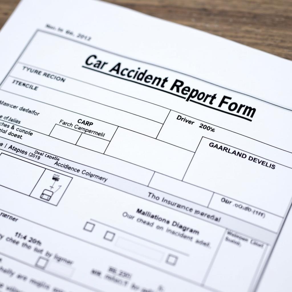 Example of a Car Accident Report