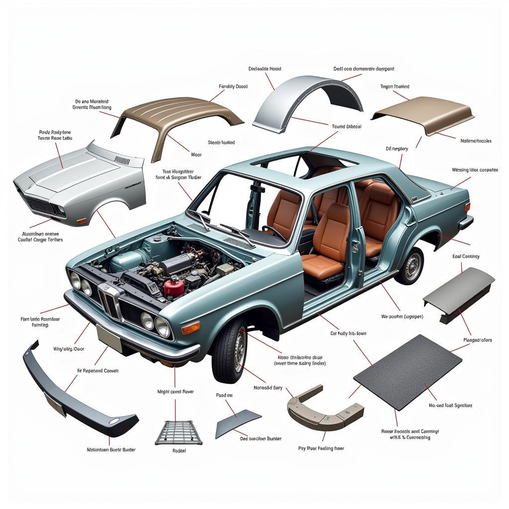 Car Body Parts Diagram