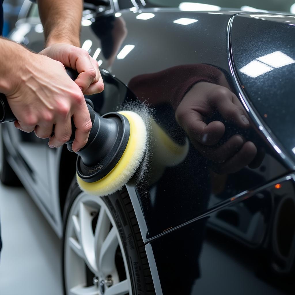 Car Buffing Process Demonstration