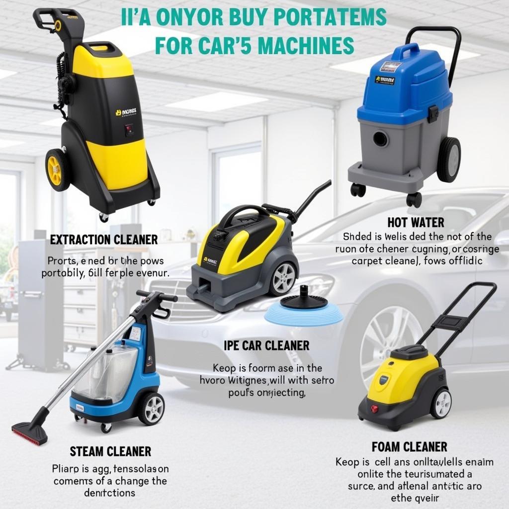 Different Types of Car Carpet Cleaning Machines