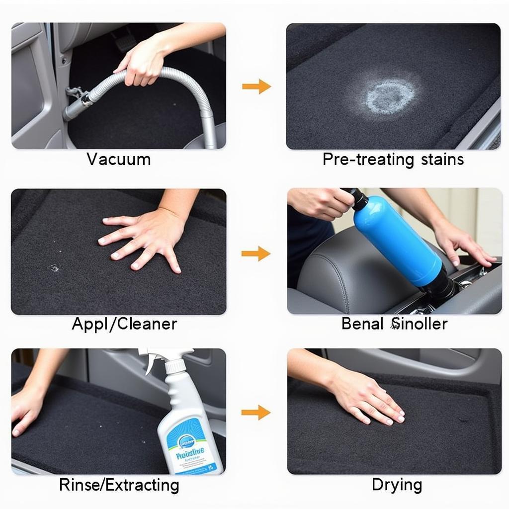 Step-by-Step Car Carpet Detailing Process