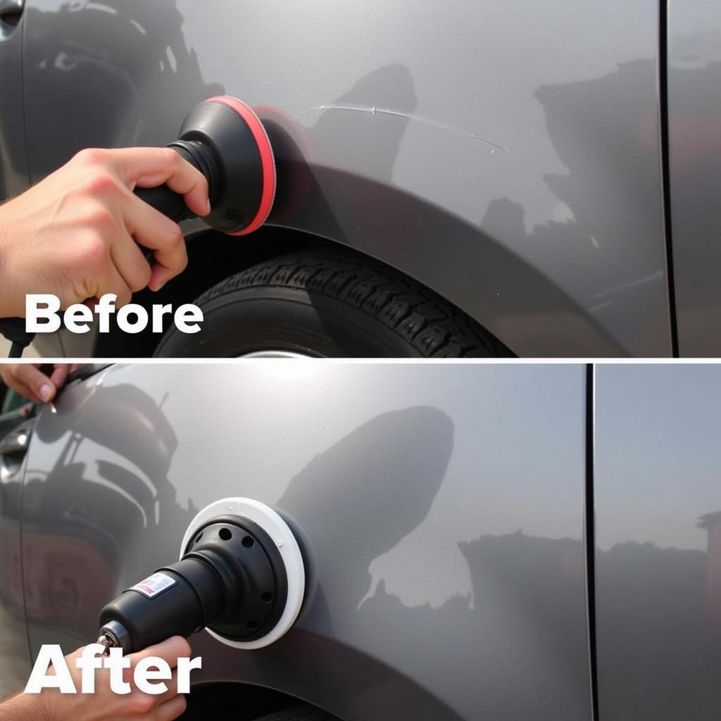 Buffing a Clear Coat Scratch