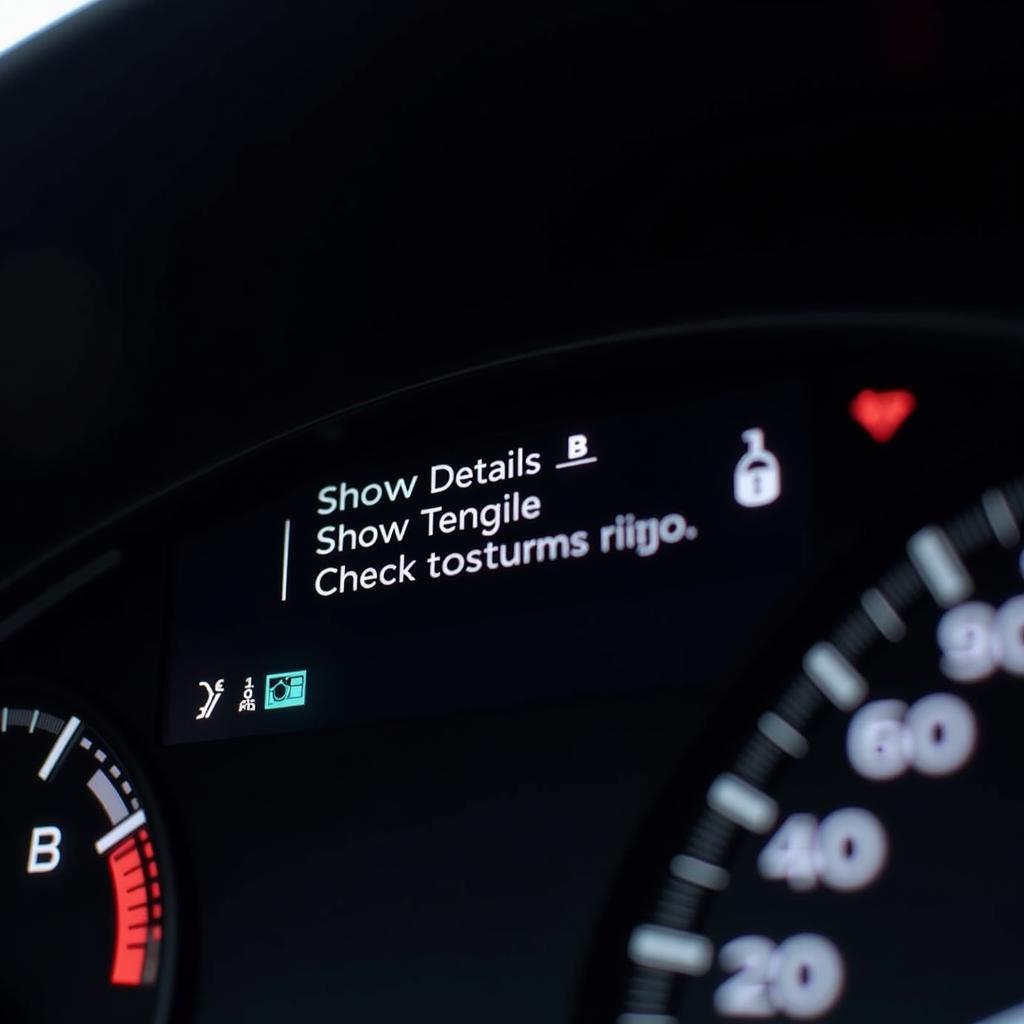 Car Dashboard Showing "Show Details" Warning