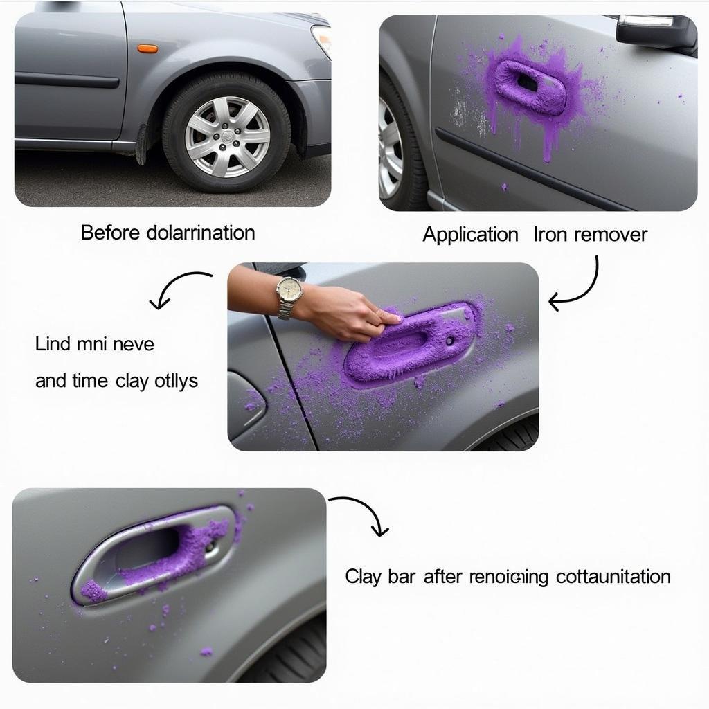 Car Decontamination Process Using Clay Bar and Iron Remover