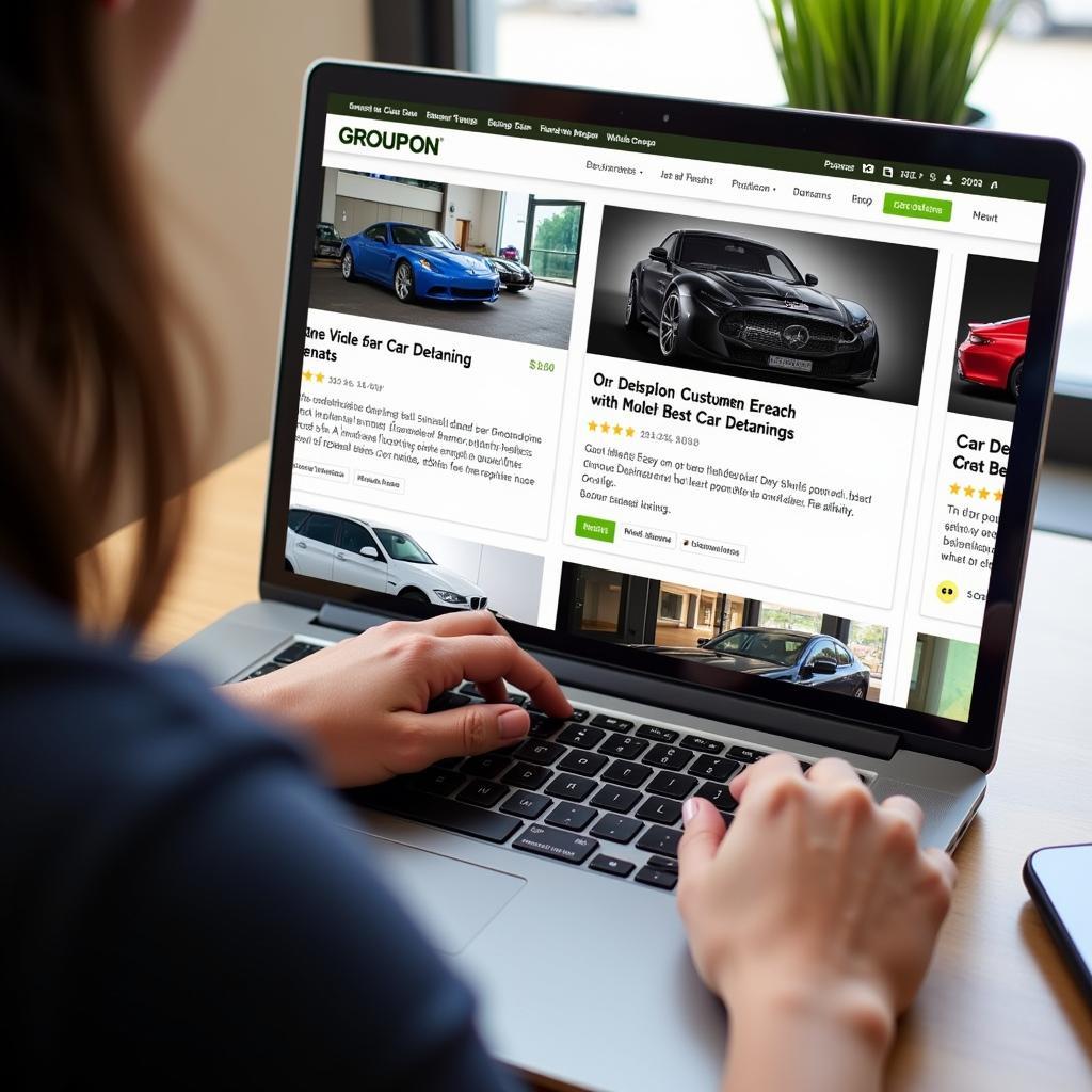 Researching Car Detailing Businesses on Groupon