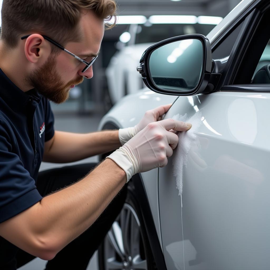 Applying Ceramic Coating to a Car