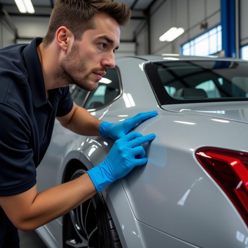 Applying Ceramic Coating to Car Paint