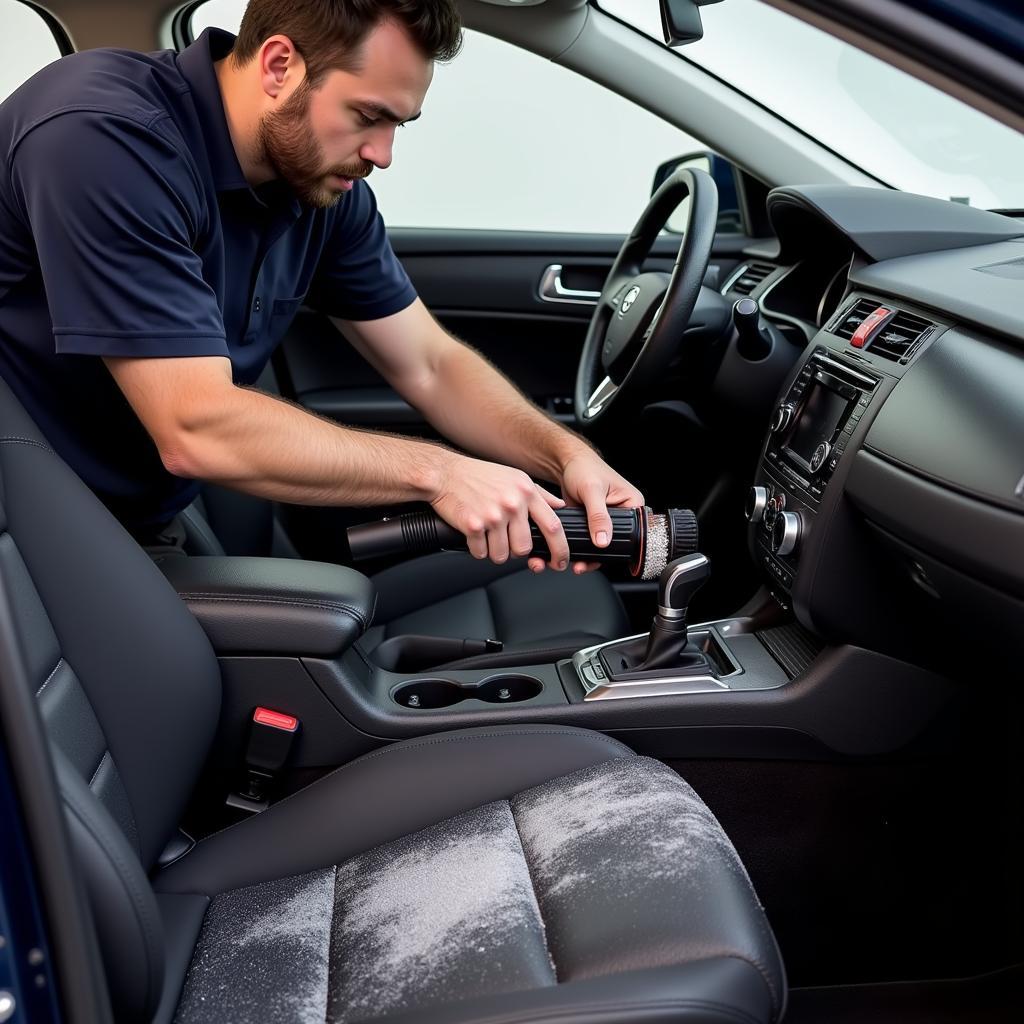 Car Detailer Cleaning Interior