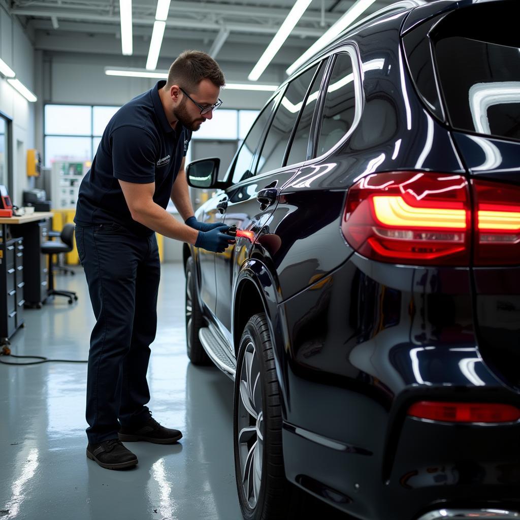 Car Detailer Working in Oklahoma City