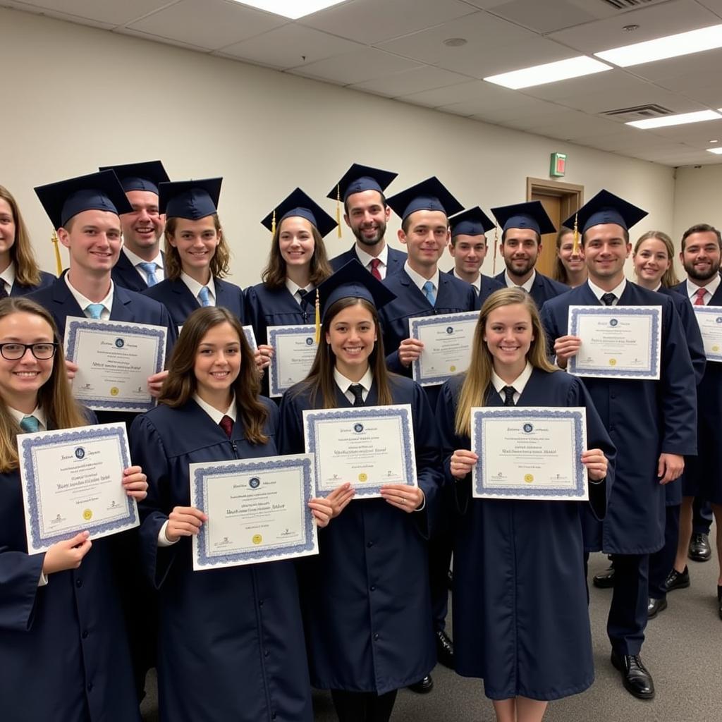 Graduates Receiving Car Detailing Certifications