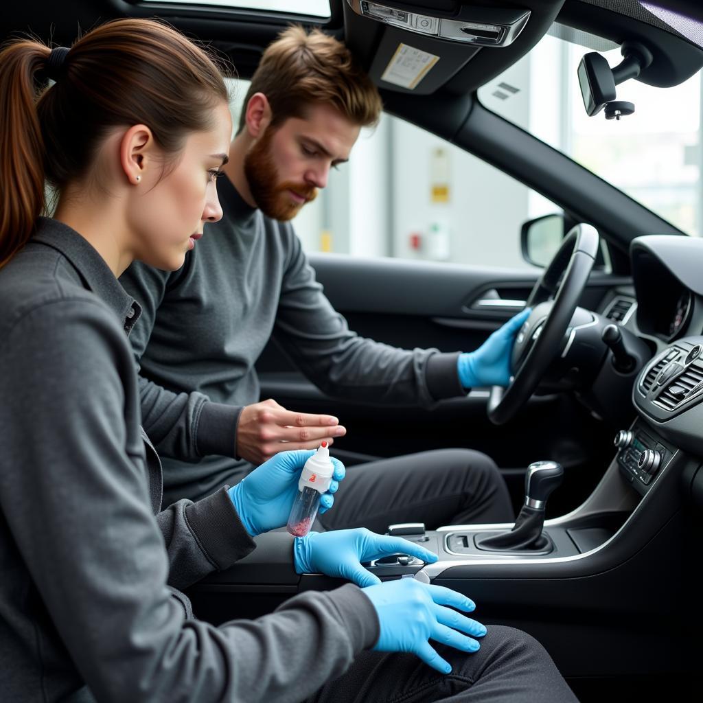 Interior Car Detailing Training at a Car Detailing Academy