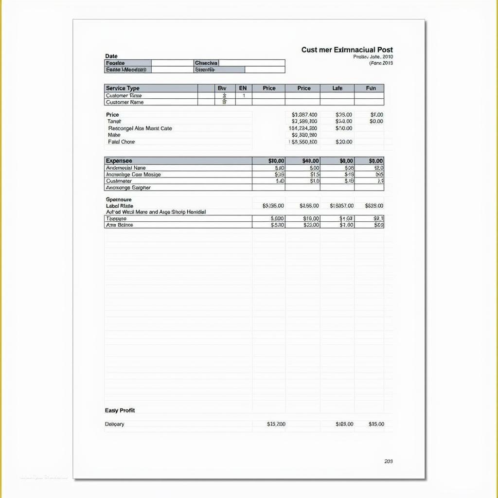 Example Car Detailing Accounting Spreadsheet