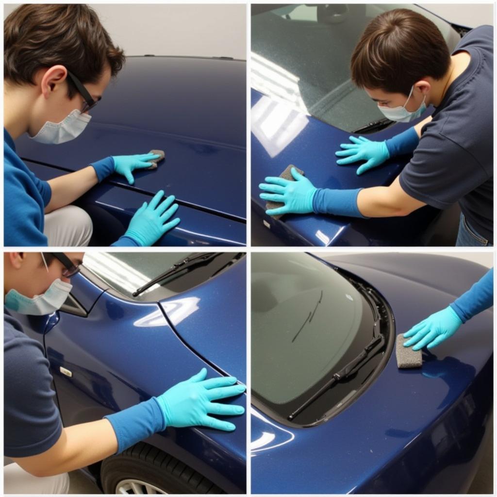 Applying Ceramic Coating to a Car