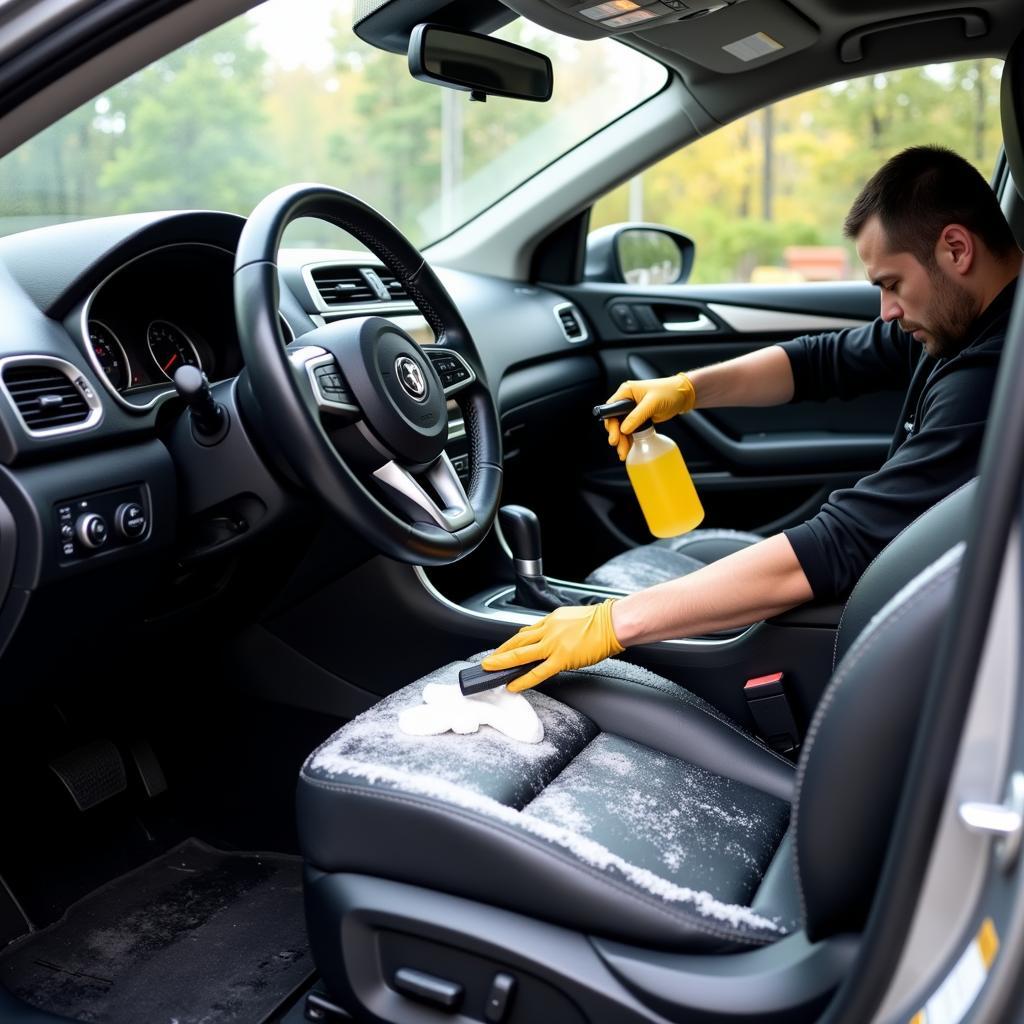 Interior car cleaning in Beaumont, TX