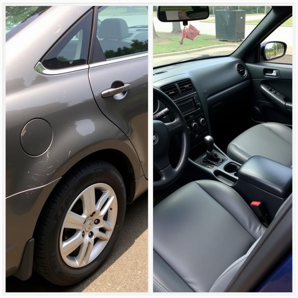 Car Detailing Before & After Comparison