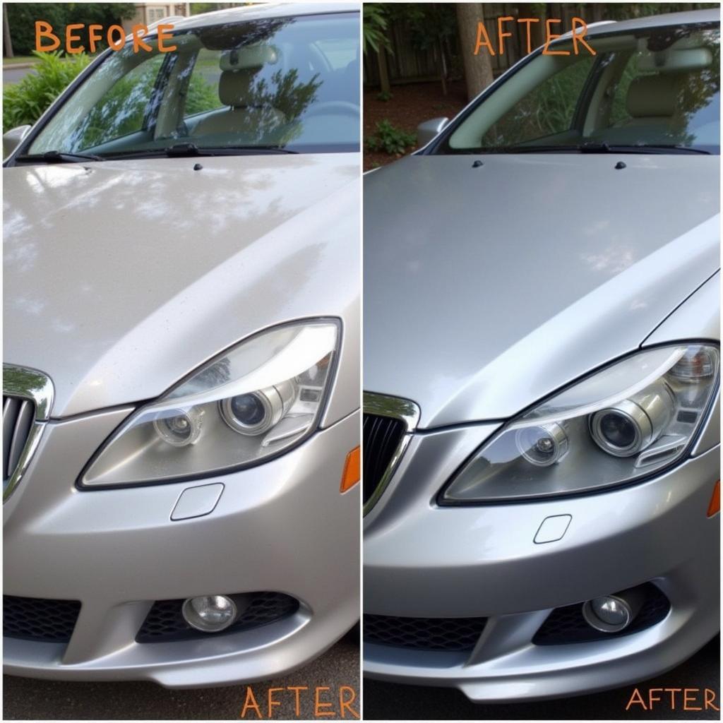 Car Detailing Before and After Comparison