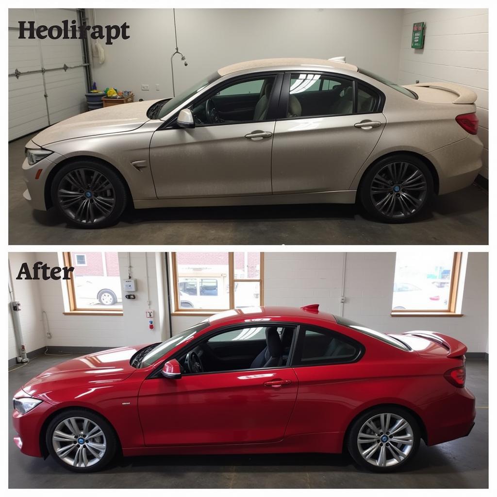 Car Detailing Before and After Transformation