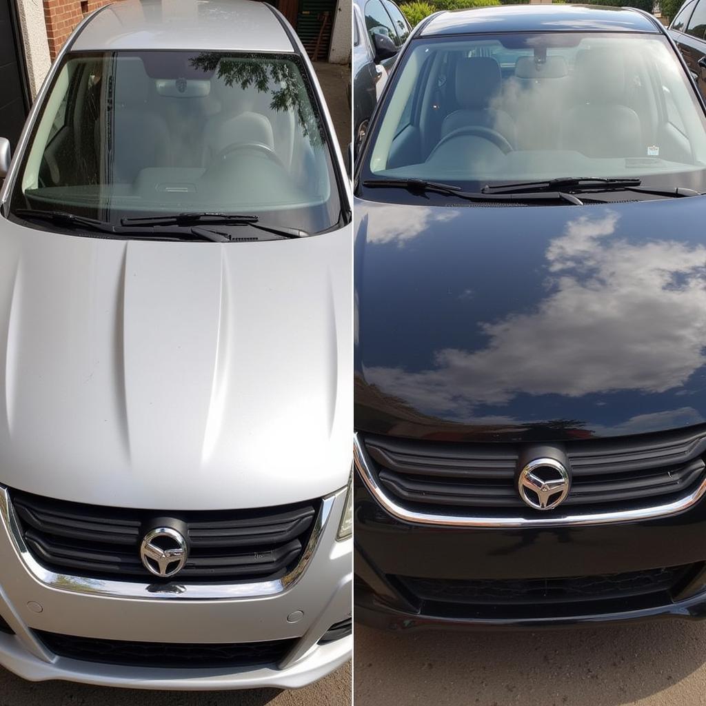 Before and After Car Detailing Comparison