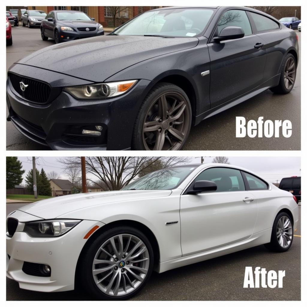 Car Detailing Before and After Transformation