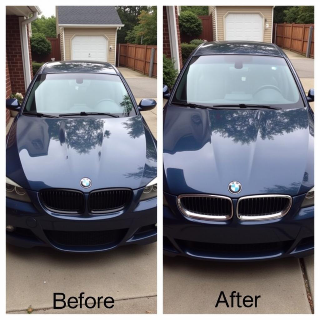 Car Detailing Before and After Comparison