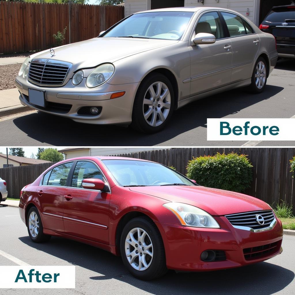 Car Detailing Before and After Transformation