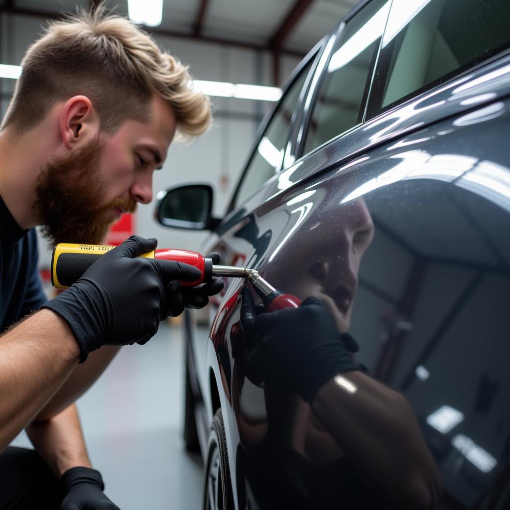 Paint correction process in Bexleyheath car detailing