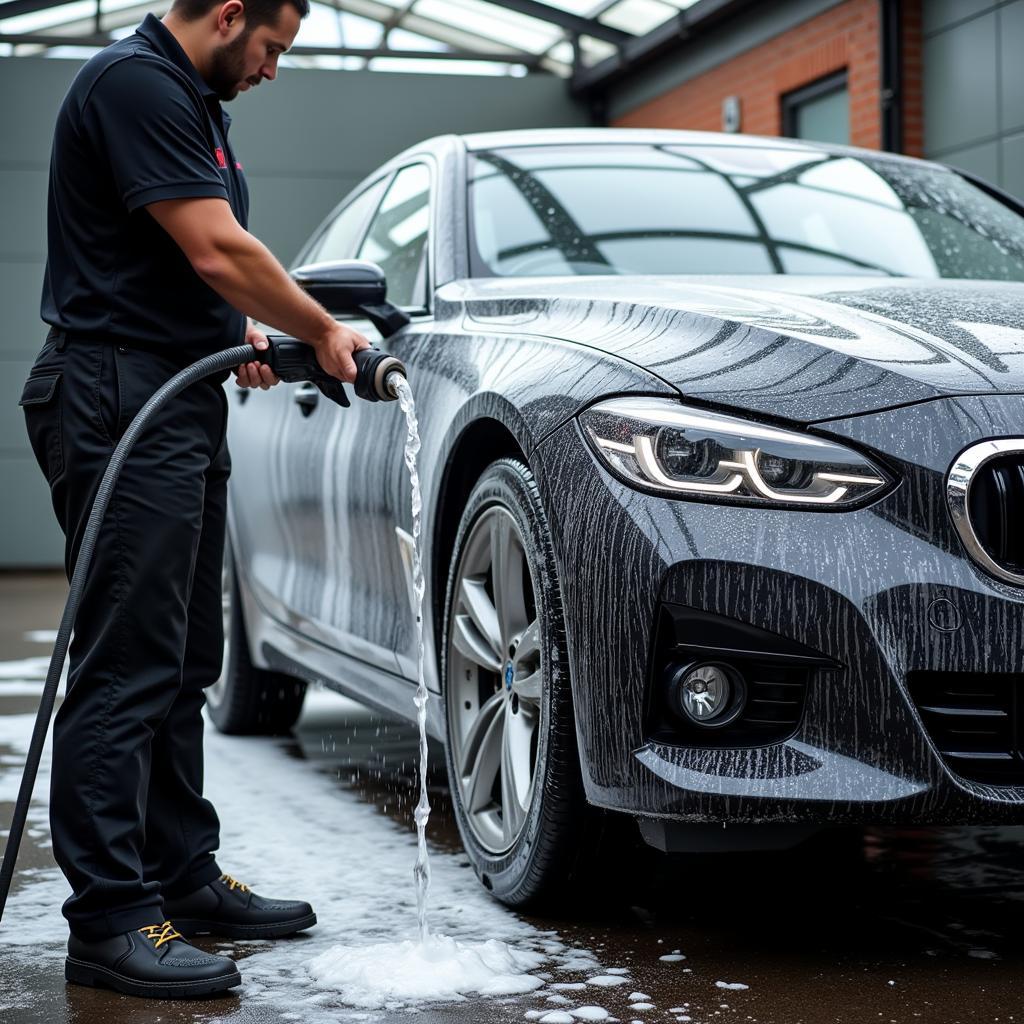 Exterior car wash in Blackpool