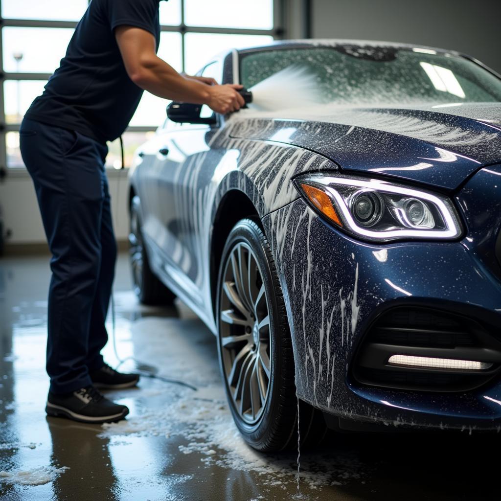 Exterior car wash in Boulder City