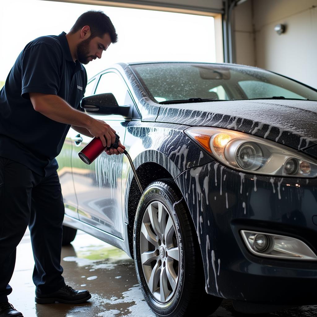 Exterior car wash in Bristol RI