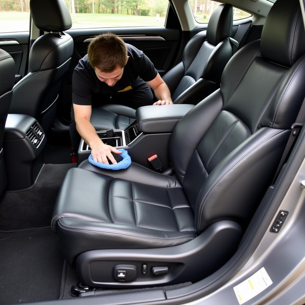 Interior car detailing in Brookfield, CT