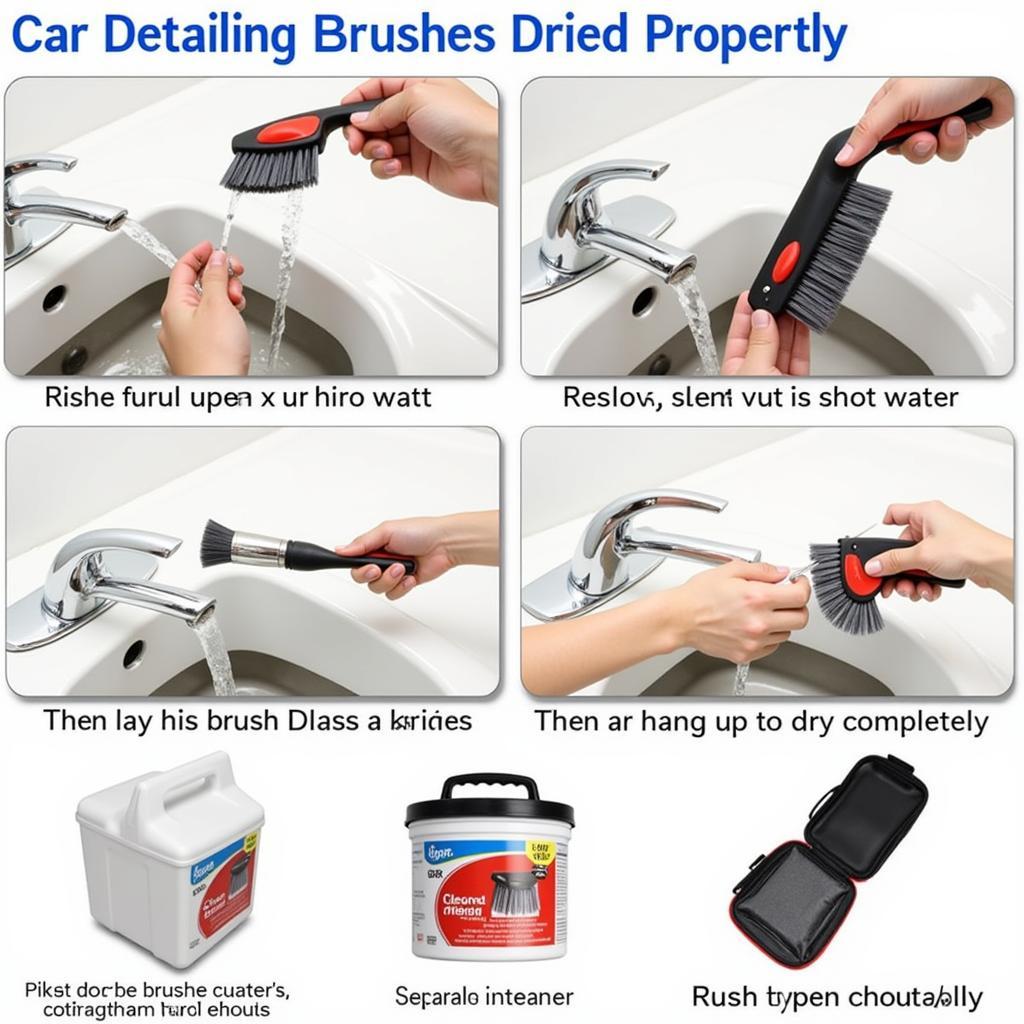 Maintaining Your Car Detailing Brush Kit