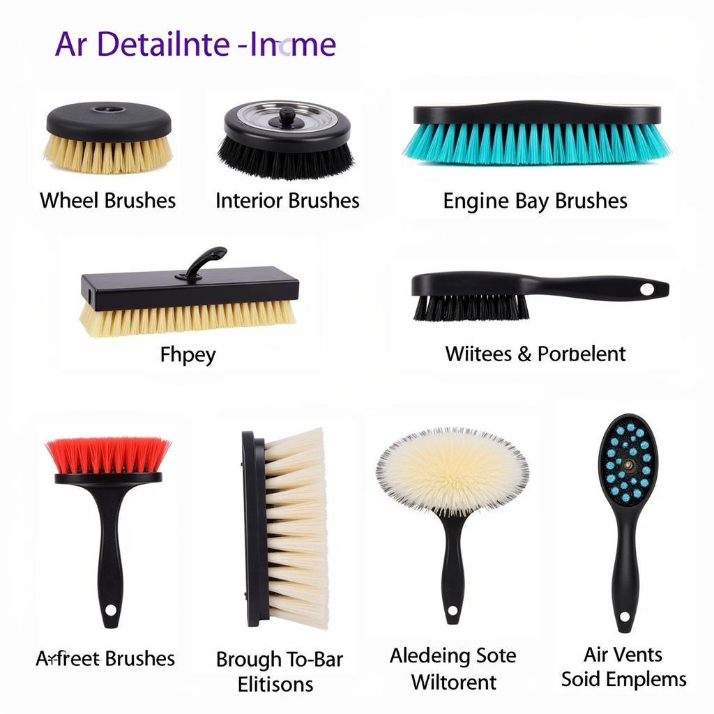 Different Types of Car Detailing Brushes