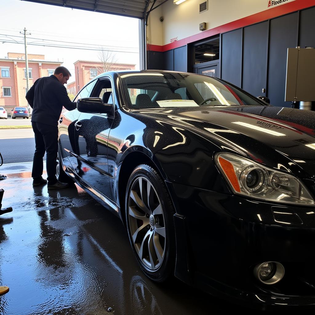 Exterior car wash and detailing in Burlington, NJ