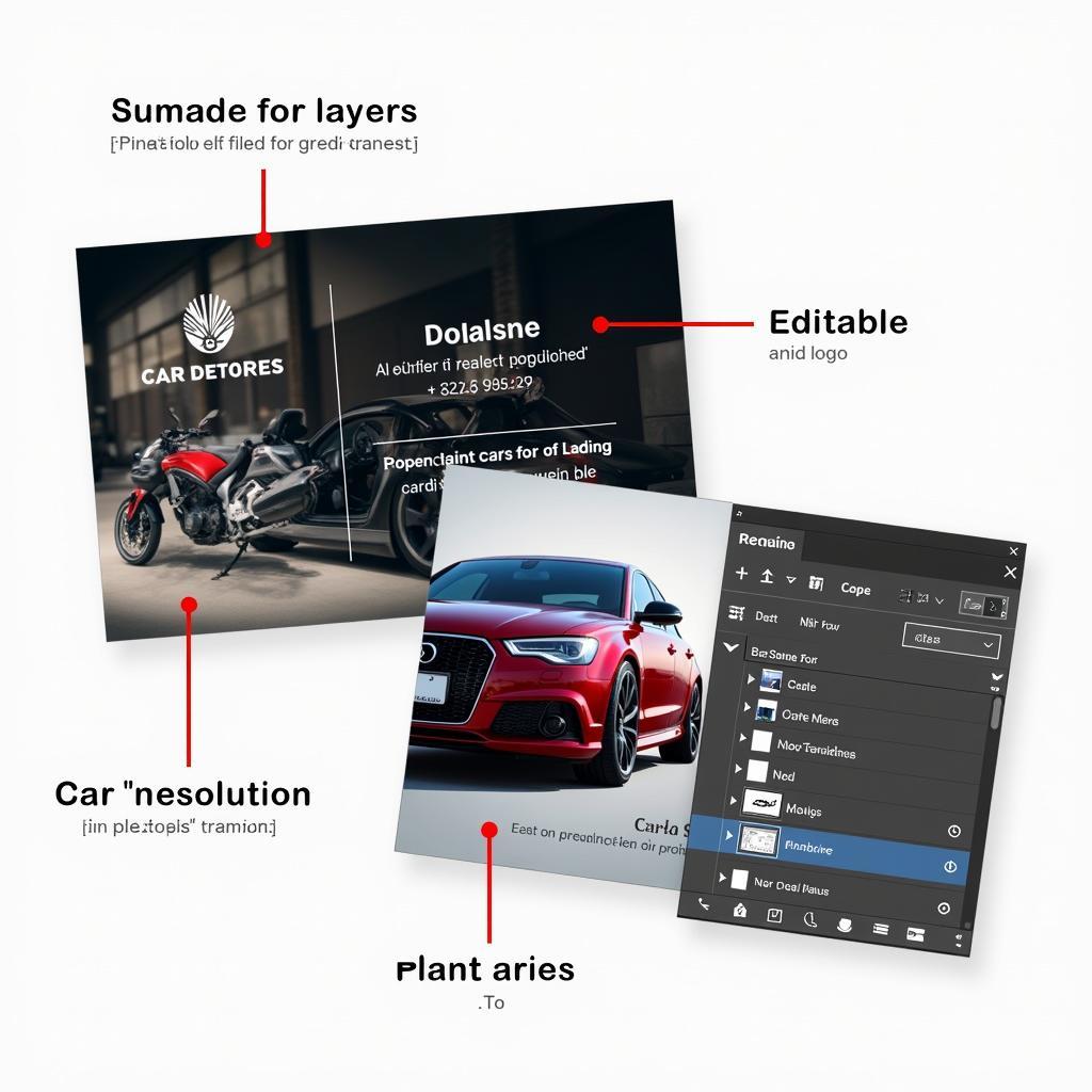 Essential Features of Car Detailing Business Card PSD Templates