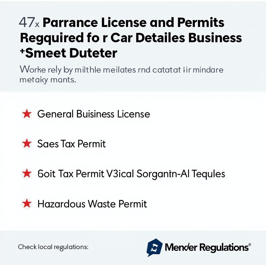 Car Detailing Business Licenses and Permits