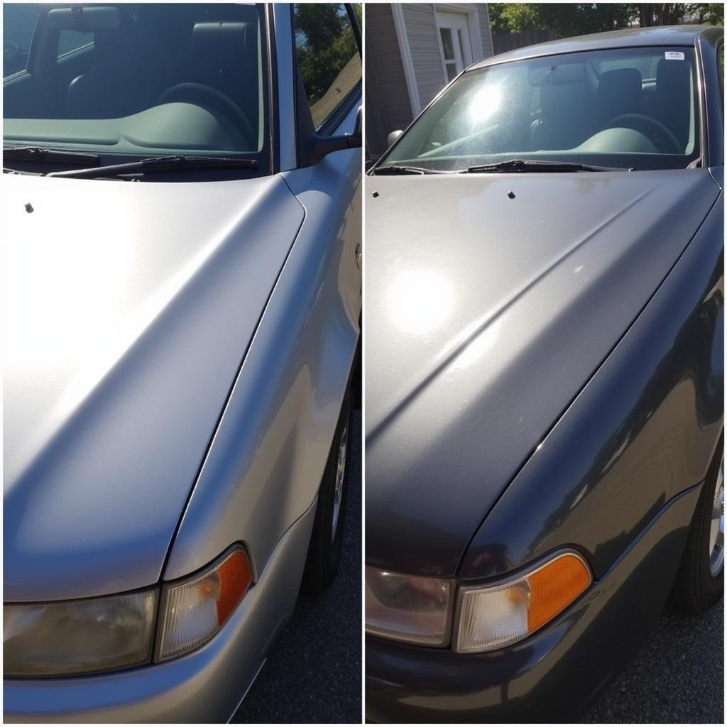 Car Detailing Ceramic Coating Morris County NJ:  A car with a freshly applied ceramic coating gleaming in the sun.