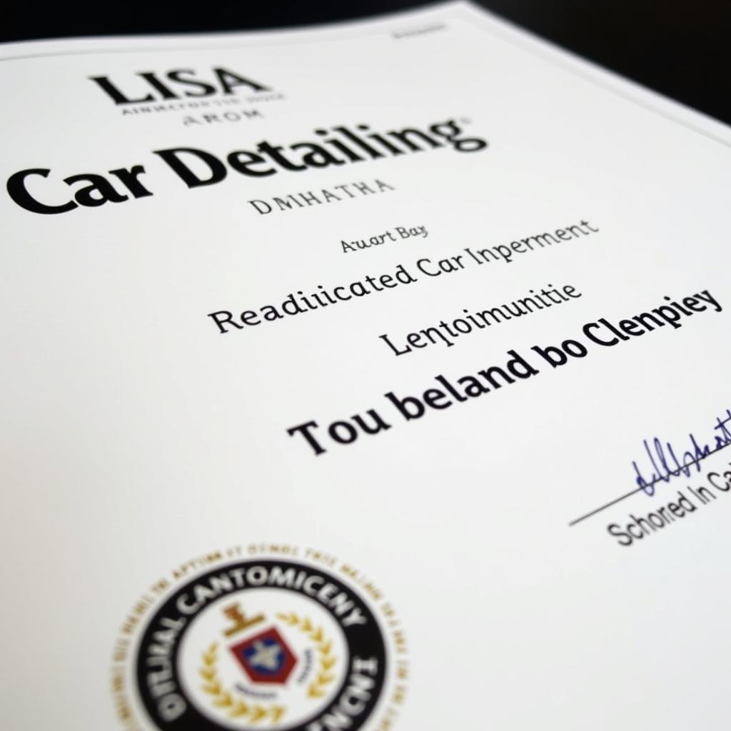 Car Detailing Certification in California