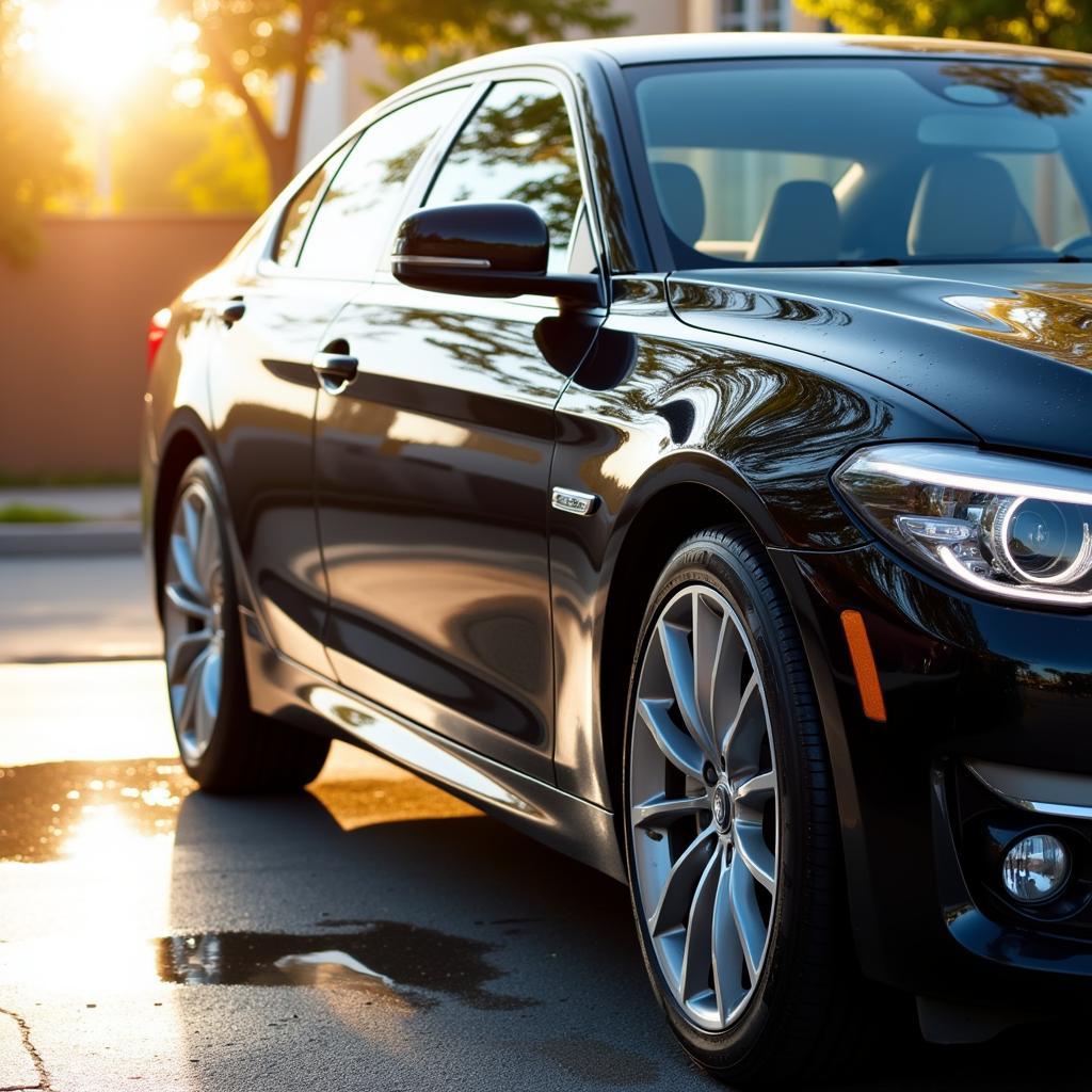 The result of professional car detailing in Chantilly: a pristine and gleaming vehicle.