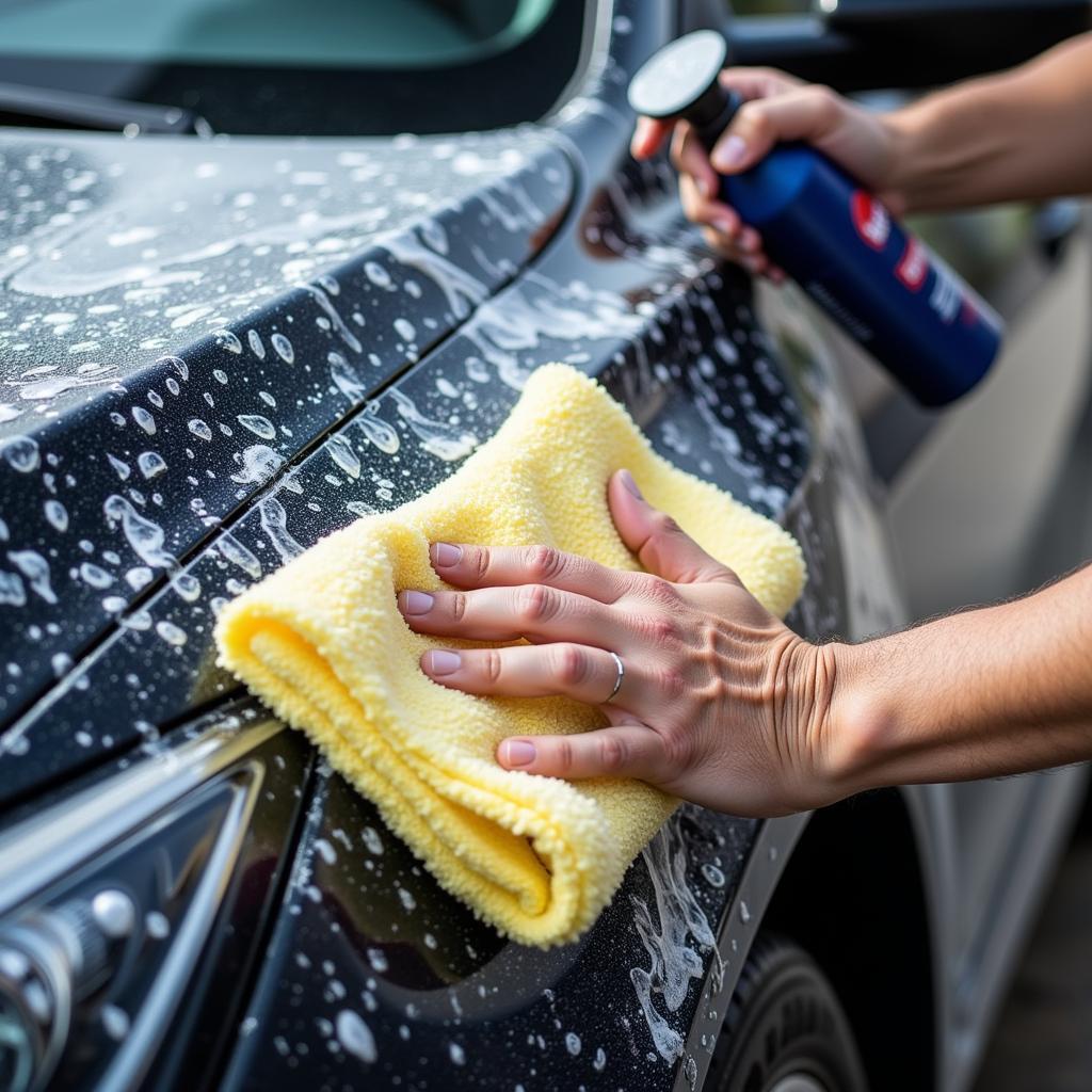 Exterior car wash in Clinton, New Jersey