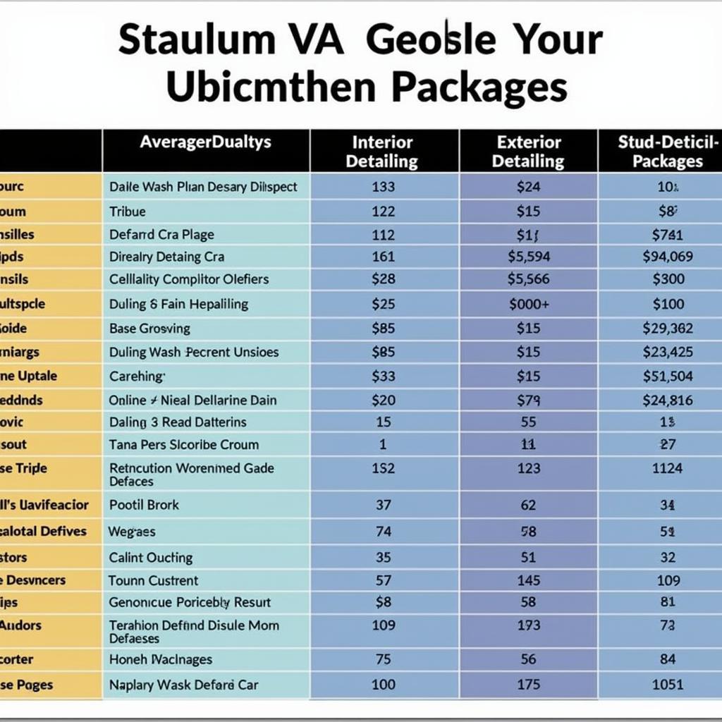 Car Detailing Price Comparison in Staunton VA