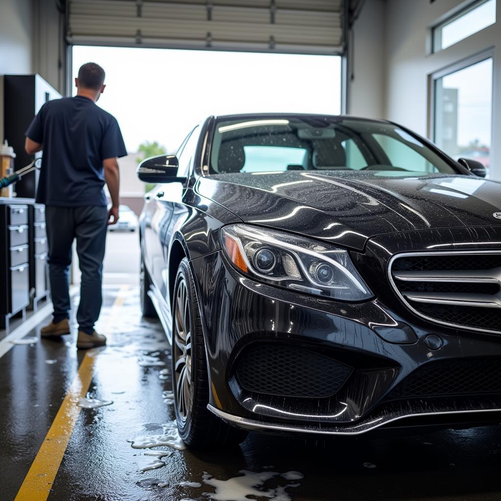 Exterior car wash in Daly City