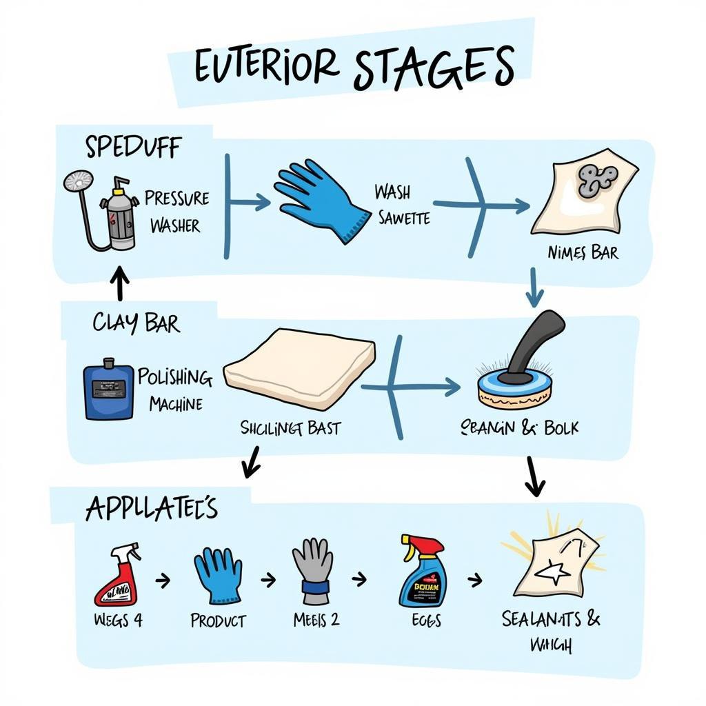 Car Detailing Diagram: Exterior Focus