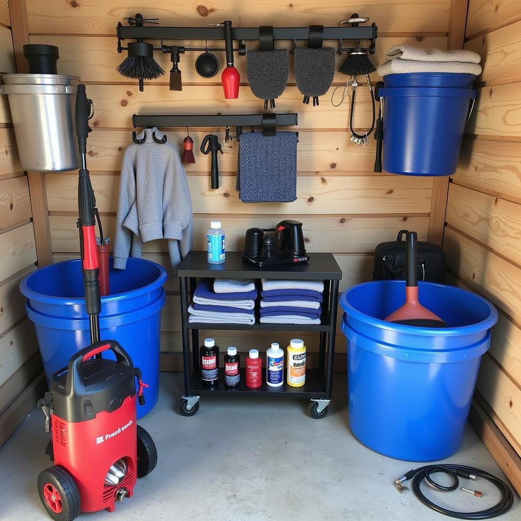 Essential Car Detailing Equipment Setup at Home