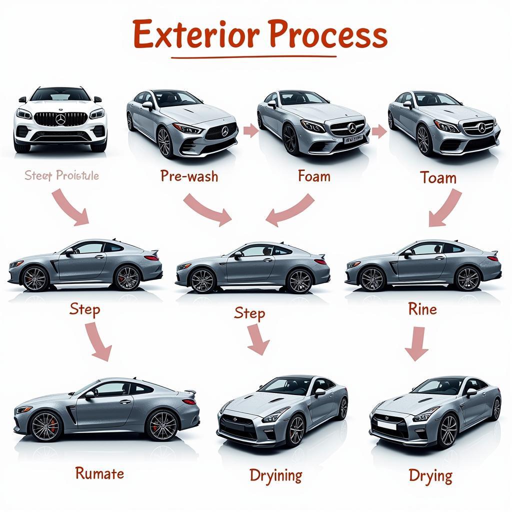 Car Detailing Exterior Wash Process